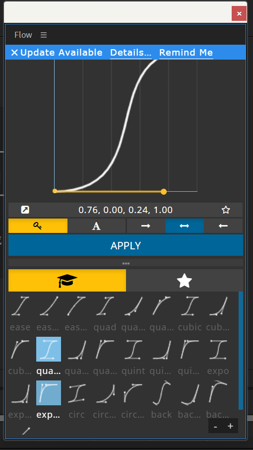 AE关键帧缓入缓出曲线调节工具脚本 Flow v1.4.2 Win/Mac兼容AE 2022