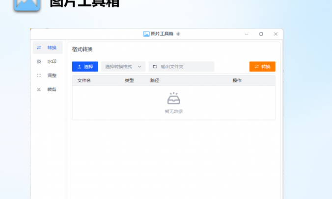Pintree 图片处理工具箱V0.2：照片批量加水印转换格式裁剪调整