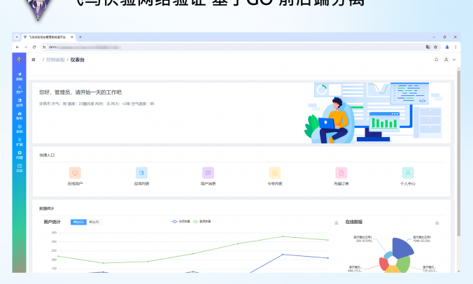 飞鸟快验网络验证前后端分离基于GO 高性能,易管理,快对接WebApi网络验证